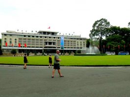 The Reunification Palace of Ho Chi Minh