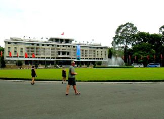 The Reunification Palace of Ho Chi Minh