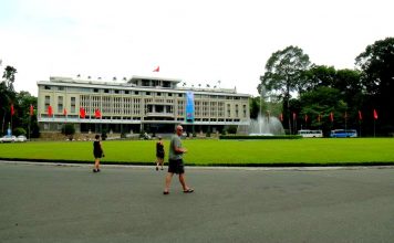 The Reunification Palace of Ho Chi Minh