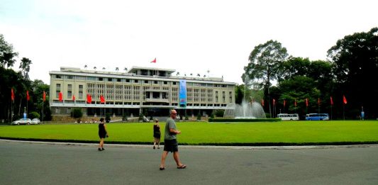 The Reunification Palace of Ho Chi Minh