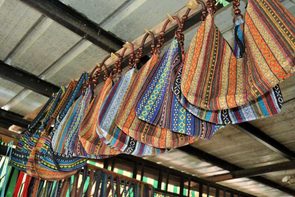 Finished products displayed in a store