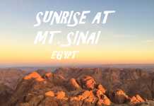 Sunrise at Mt. Sinai Egypt