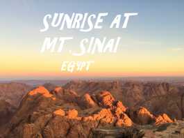 Sunrise at Mt. Sinai Egypt