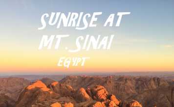 Sunrise at Mt. Sinai Egypt