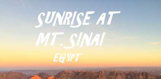 Sunrise at Mt. Sinai Egypt
