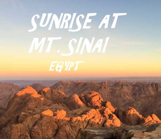 Sunrise at Mt. Sinai Egypt