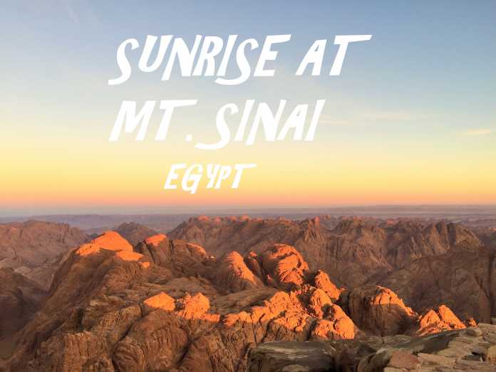 Sunrise at Mt. Sinai Egypt