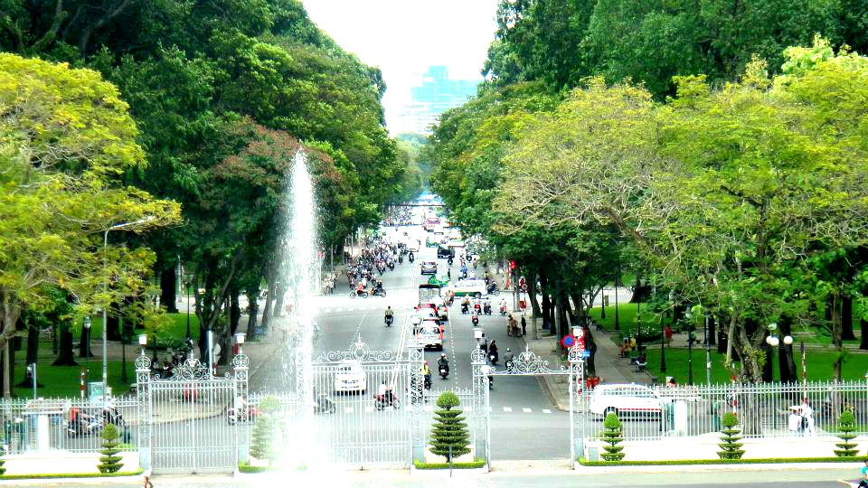 The Front Gate View from the Reunificaton Palace CITY VIEW