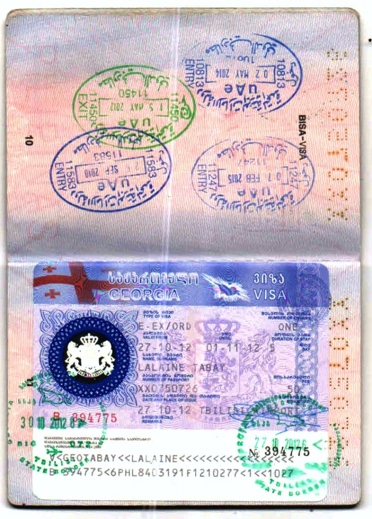 VISA PAGE