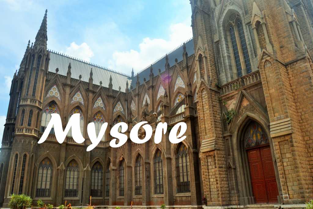 The Neo Gothic styled St. Philomena Church Mysore India