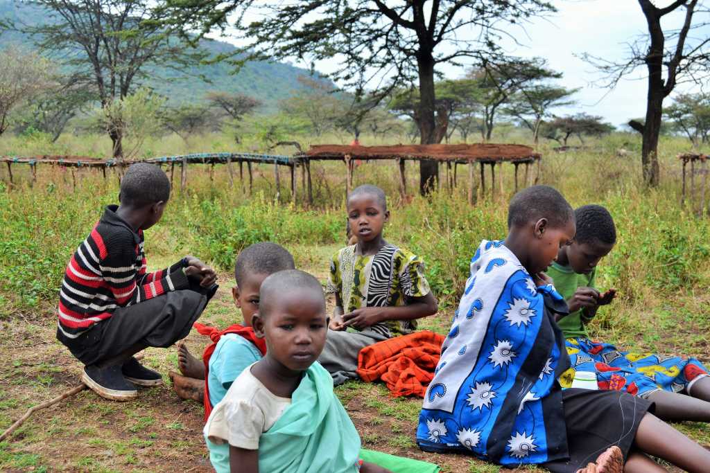 Maasai children