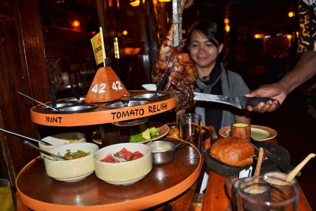 Carnivore Restaurant grilled meat in Kenya